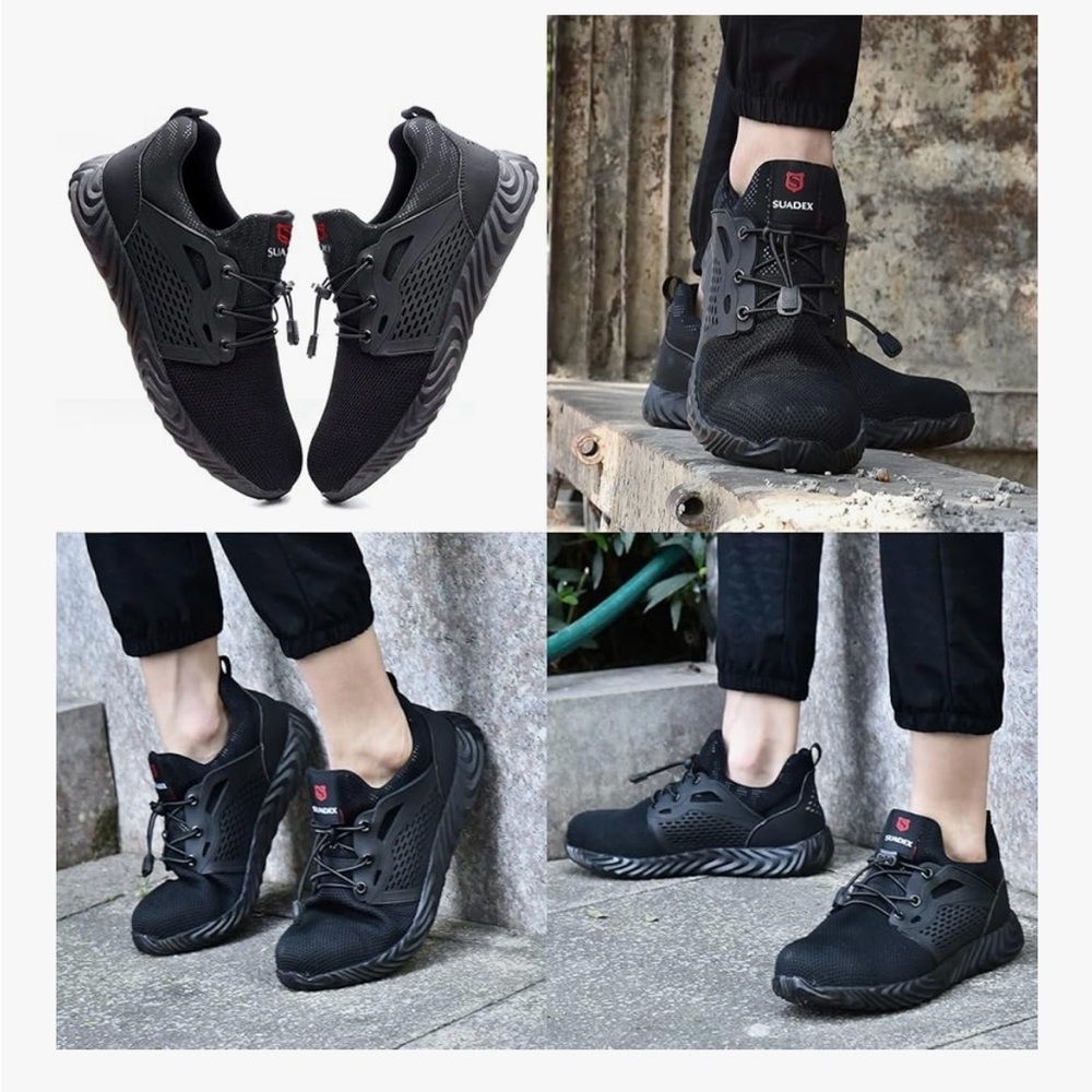 Suadex Steel Toe Sneakers Shoes Size 40 - Womens 9 -Mens 7.5 - New Work Wear